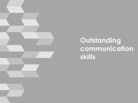 Outstanding communication skills. Housekeeping › mobile phones › break times › toilets › emergencies © smallprint 2.