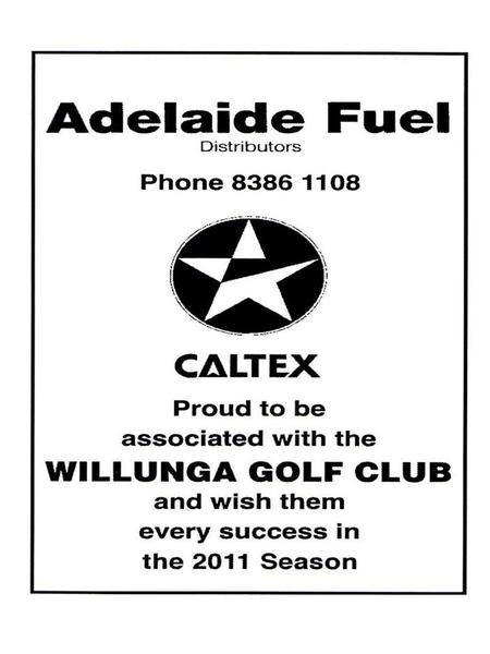 Entry form Willunga Golf Club Inc PO Box 186 WILLUNGA SA 5172 Saturday 8 th October – Mens Open Full Name ______________________ Hcp _____ Phone No.