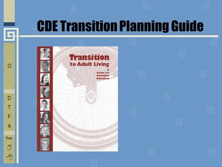 CDE Transition Planning Guide E C O L V D T F A Free  