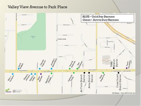 Valley View Avenue to Park Place Rick J. Centanni Joel K. Brattain Robert L. Johnson Robert J. Cottle Jonathon Welch/Storll Stephen G. Schuch Claudio Patino.