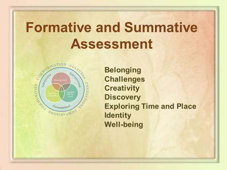 Formative and Summative Assessment