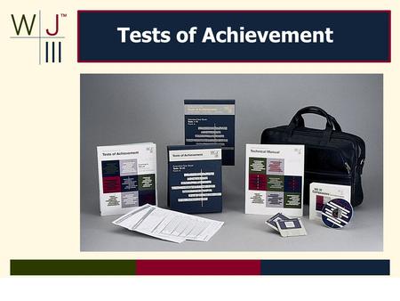 Tests of Achievement.