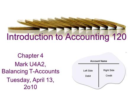 Introduction to Accounting 120