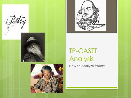 TP-CASTT Analysis How to Analyze Poetry.