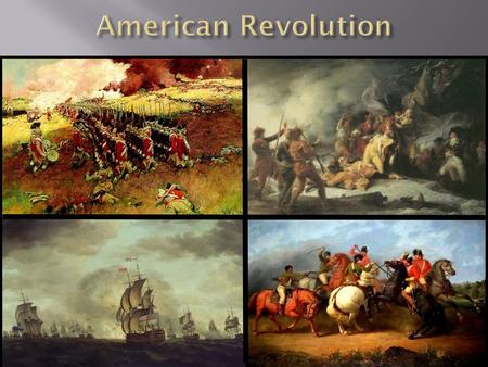 American Revolution.