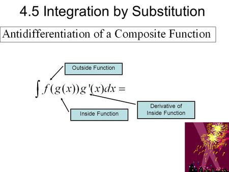 4.5 Integration by Substitution