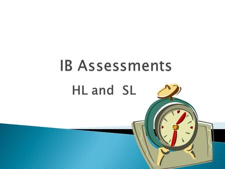 HL and SL. Must come from: Part I-Language and Culture OR Part II-Language and Mass Media Presentation must be 10-12 min. Requirements: Must have a reflection: