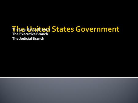 The United States Government