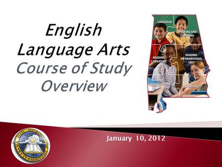 January 10, 2012. Participants will gain an awareness of:  Timeline for Professional Development and Implementation  Relationship Between the Common.