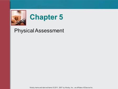 Chapter 5 Physical Assessment