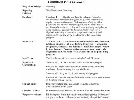 Geometry Mini-Lesson (5, 3) (5, −3) (3, −5) (3, 5)