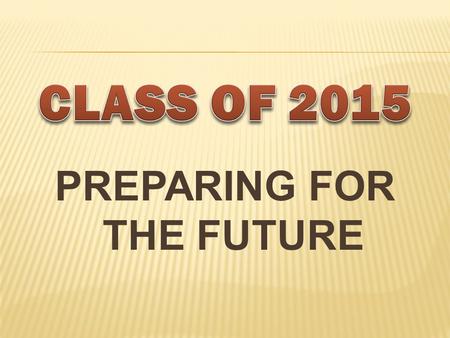 PREPARING FOR THE FUTURE. OBJECTIVES  To explore post high school options.  To understand the college application process.