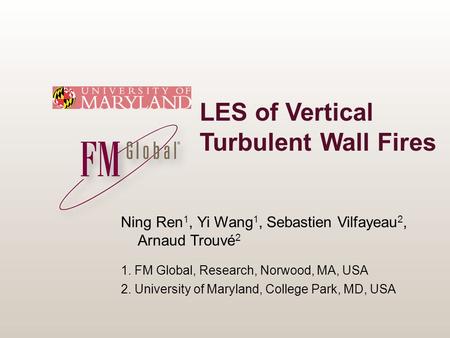 LES of Vertical Turbulent Wall Fires