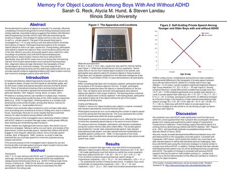 Introduction  Children with Attention-deficit/Hyperactivity Disorder (ADHD) are at risk for academic delays. At least one-third repeat an elementary grade,