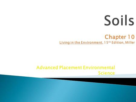 Advanced Placement Environmental Science. 1. Industrialized Agriculture 2. Plantation Agriculture 3. Traditional Subsistence Agriculture 4. Traditional.