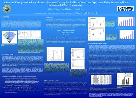 ABSTRACT: Phytoplankton production in the Southern Ocean is controlled by complicated interactions of light, nutrients, and iron availability. In early.