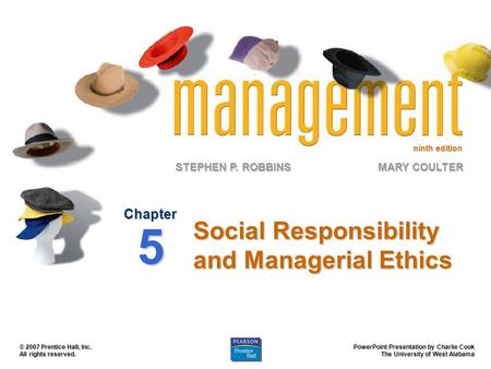 Social Responsibility and Managerial Ethics