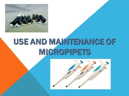 Use and Maintenance of Micropipets