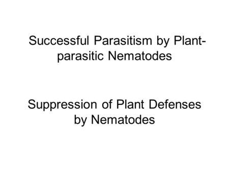 Biotrophic Pathogens Innate Immunity