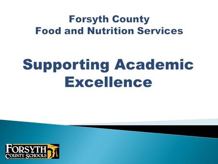 Supporting Academic Excellence. “In the long view, no nation is healthier than its children, or more prosperous than its farmers.” - President Harry S.