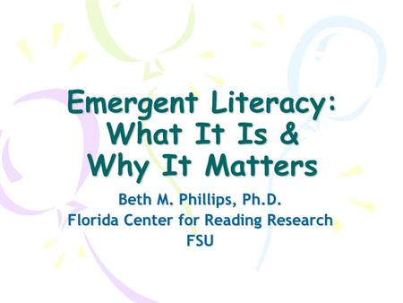 Emergent Literacy: What It Is & Why It Matters