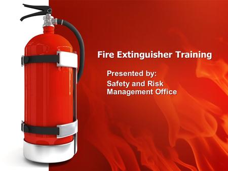 Fire Extinguisher Training