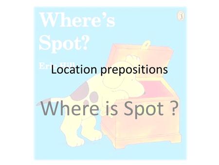 Location prepositions