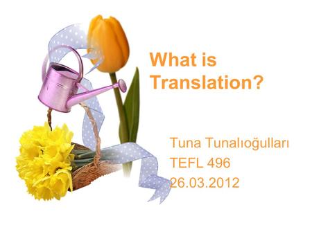 Tuna Tunalıoğulları TEFL