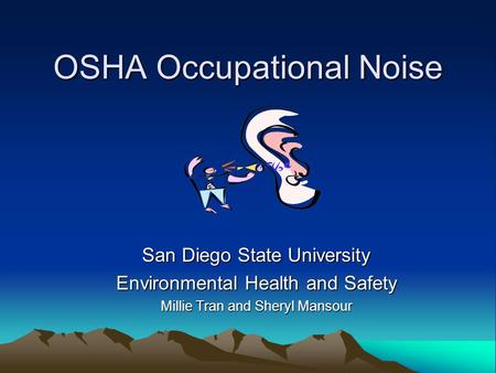 OSHA Occupational Noise