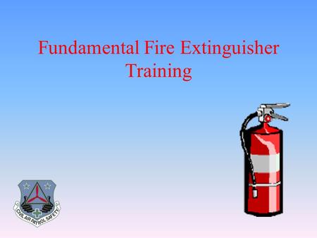 Fundamental Fire Extinguisher Training