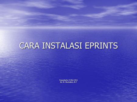 CARA INSTALASI EPRINTS