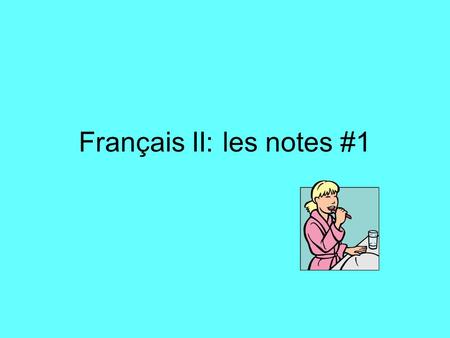 Français II: les notes #1. Les verbes non-réfléchis: I wash the car. Je lave la voiture. We brush our dog. Nous brossons notre chien.