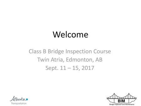 Class B Bridge Inspection Course