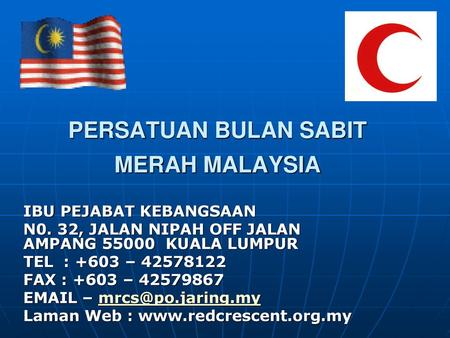 PERSATUAN BULAN SABIT MERAH MALAYSIA