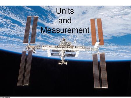 Units and Measurement.