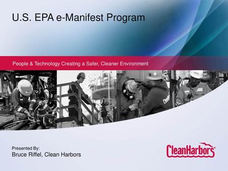 U.S. EPA e-Manifest Program