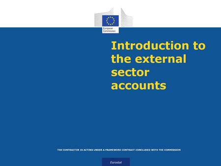 Introduction to the external sector accounts