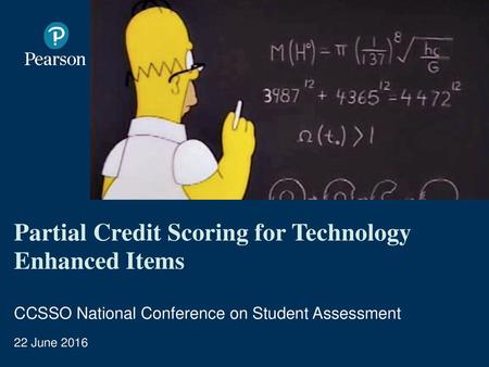 Partial Credit Scoring for Technology Enhanced Items