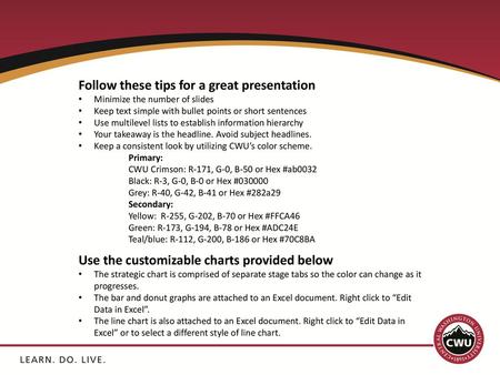 Follow these tips for a great presentation