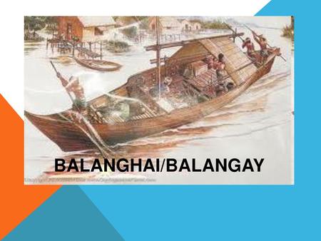 BALANGHAI/BALANGAY.