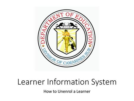 Learner Information System