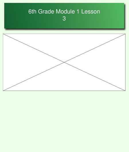 6th Grade Module 1 Lesson 3.