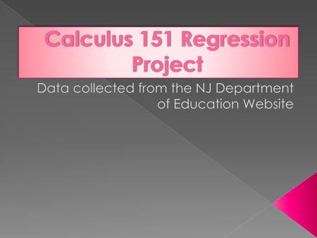 Calculus 151 Regression Project