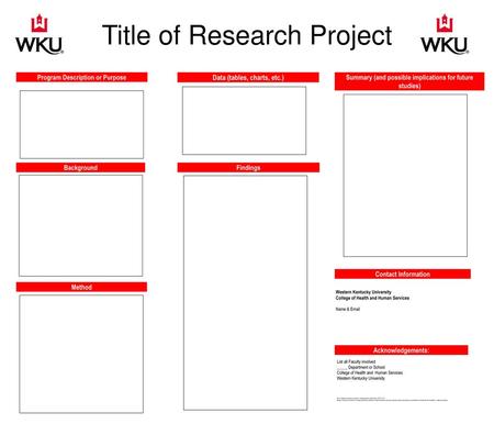 Title of Research Project