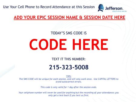 ADD YOUR EPIC SESSION NAME & SESSION DATE HERE