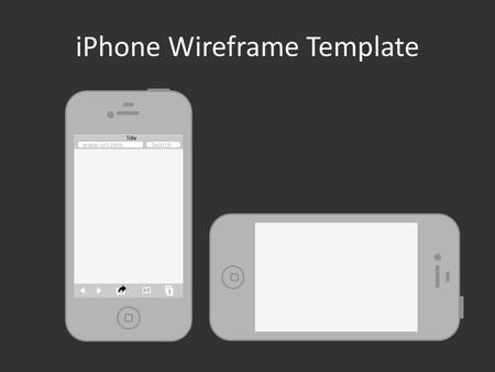 iPhone Wireframe Template