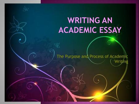 Writing an Academic Essay