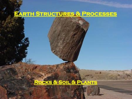 Earth Structures & Processes