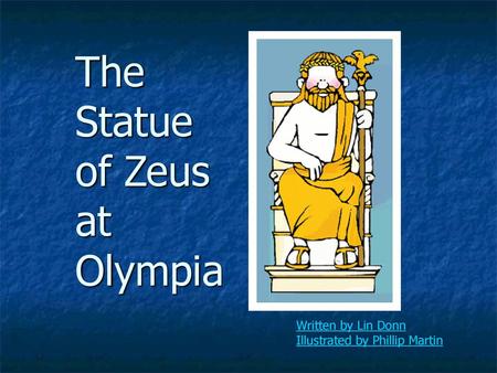 The Statue of Zeus at Olympia