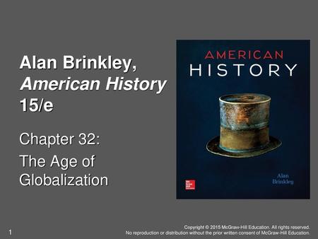 Alan Brinkley, American History 15/e